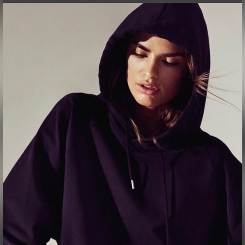 Greater than A Norwegian eco bamboo black hoodie sustainable